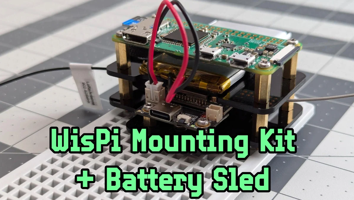 WisBlock Mounting Kit to mount RAK Wireless RAK19007, Raspberry Pi, and Battery
