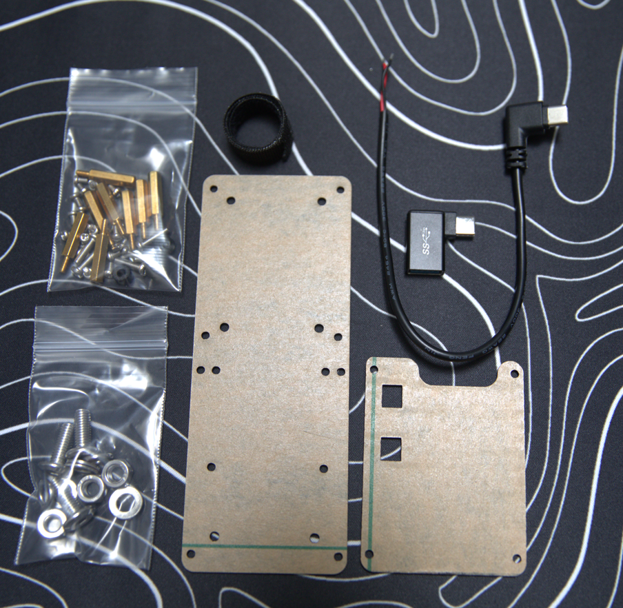 Enclosure mount for FemtoFox and Waveshare Solar Manager (D)